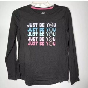 Wonder Nation Just Be You Girls Long Sleeve Graphic Tee Shirts XXL/2XG